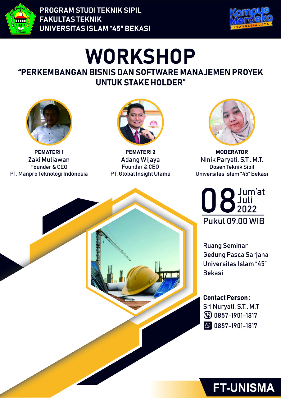 Workshop Manajemen Teknik Sipil UNISMA Bekasi