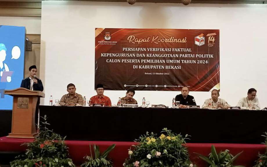 KPU Kabupaten Bekasi akan Lakukan Verifikasi Faktual Partai Politik