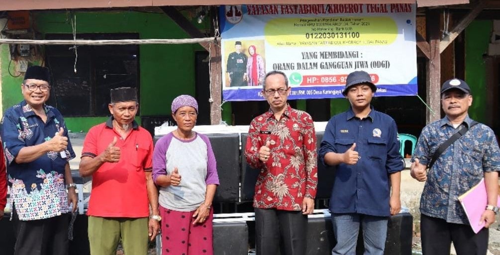 Dinsos Kabupaten Bekasi Salurkan Bantuan ke Yayasan ODGJ